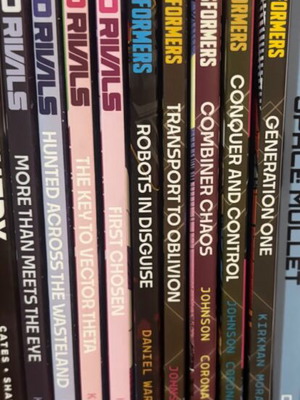 Image Comics Void Rivals and Transformers volumes 1-5 like new