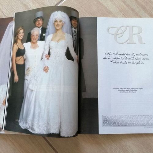 Celine Dion Wedding Souvenir Album used, official collectible wedding book 1994