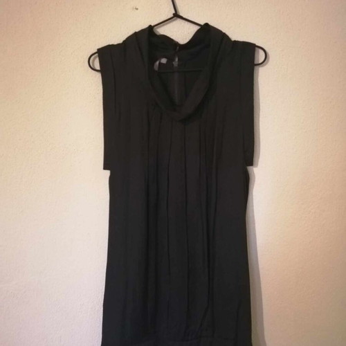 Black satin dress used, size S
