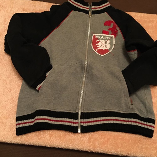 Byblos women's cardigan used, gray and black, size S