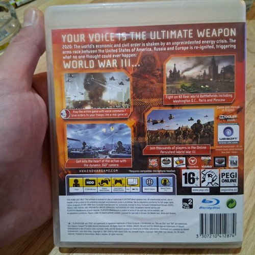 End War PS3 game like new
