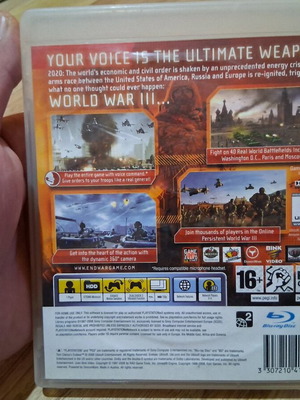 End War PS3 game like new