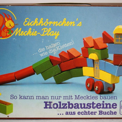 Eichhorn wooden sticky blocks new, vintage 80's West Germany