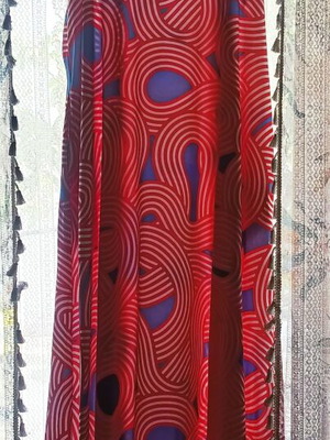 Karavan Tati dress like new, one size, blue and red