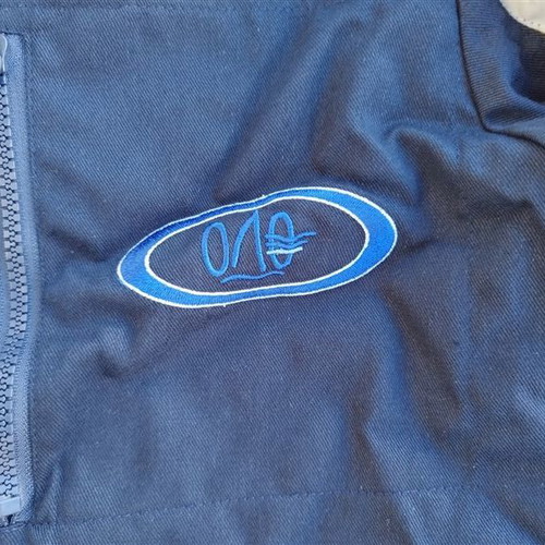 Il MONDO work jacket yellow/dark blue new with reflective strips