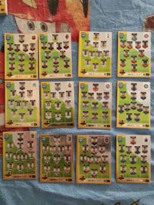 FIFA 365 line-up card collection from Panini like new, 12 pieces