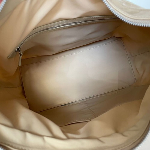 MCM Aren Monogram Jacquard Tote Bag New Beige