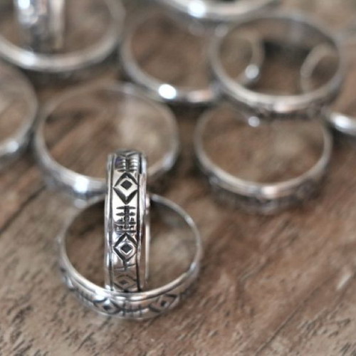 Sterling silver 925 handmade rings, pack of 14