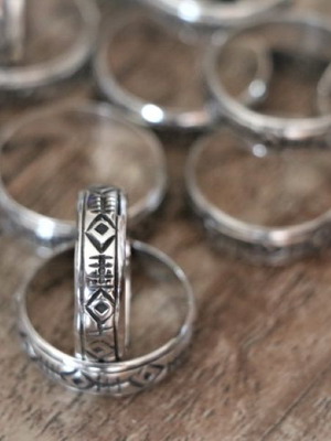 Sterling silver 925 handmade rings, pack of 14