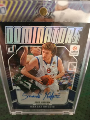 Matjaz Smodis CSKA Moscow Dominators Donruss autograph card like new