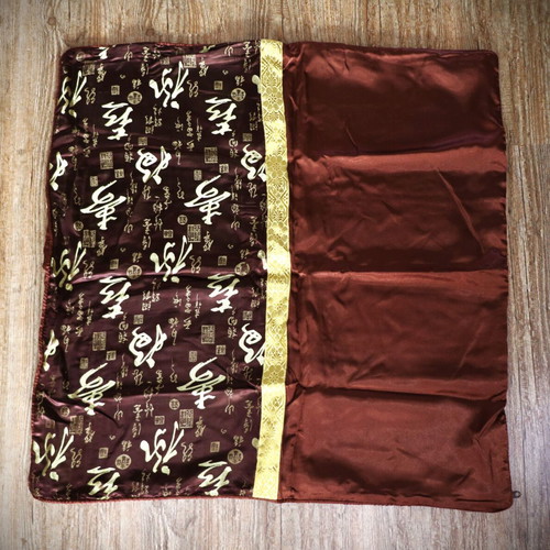 Pillowcase dark brown 77x75 cm 100% Siam silk