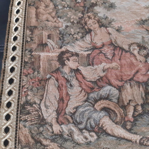 Tapestry used with gold embroidery and border