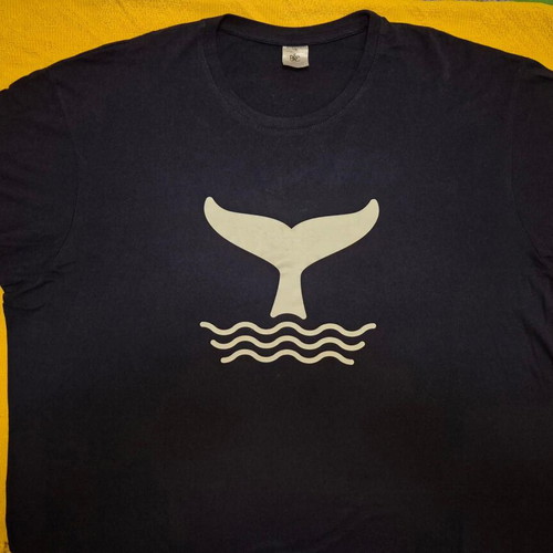 T-shirts mako 100% cotton 5XL blue and black like new, pack of 3
