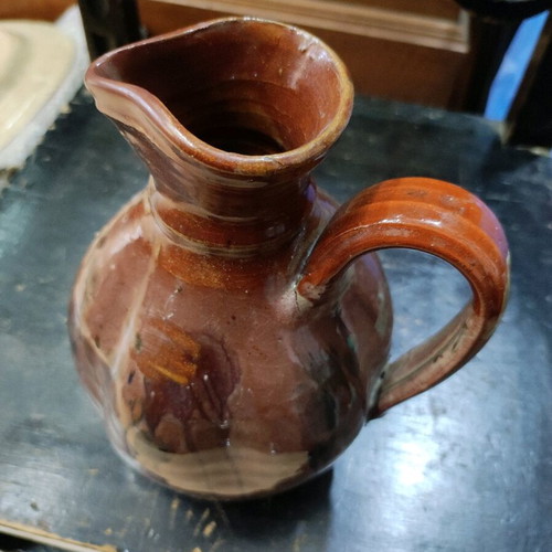 Ceramic jug used Marousi style 20x15 cm