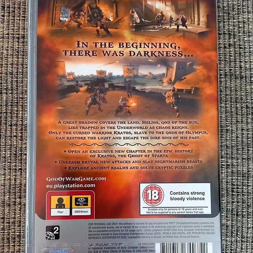 God of War Chains of Olympus Platinum for PSP new, sealed
