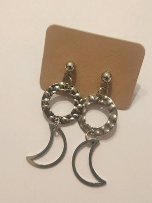 Handmade earrings new, silver stainless steel