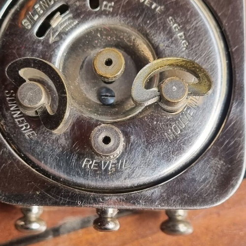 Carriage clock old used, works
