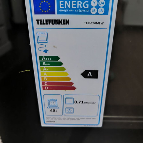 Telefunken TNF-C50MEW electric stove like new