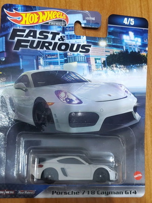 Hot Wheels Fast and Furious Premium Porsche 718 Cayman new