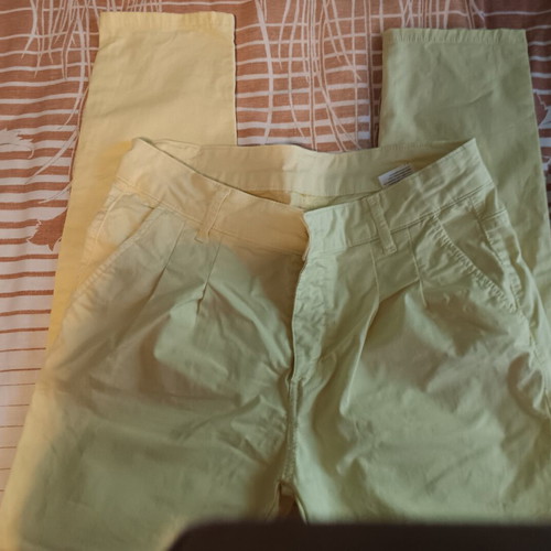 Cotton pants small, yellow