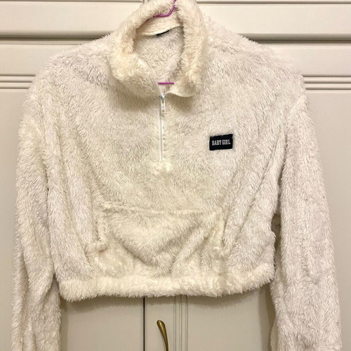 Shein Fur Short Fleece Size S like new, white