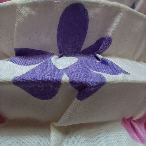 Lantern made of cotton fabric and metal new with star patterns