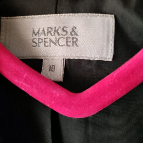 Marks & Spencer jacket like new, black with pink stripe, size M