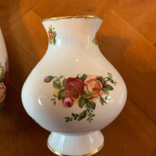 Royal Albert Old Country Roses βάζα σαν καινούργια, σετ 3 τεμαχίων
