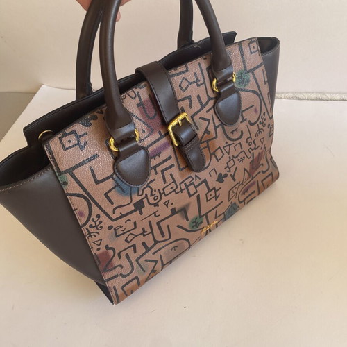 KEM women's handbag used, black and brown