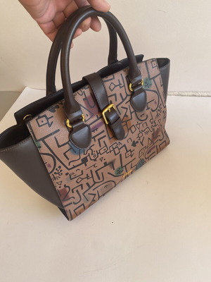 KEM women's handbag used, black and brown