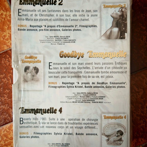 Coffret Emanuelle 3 DVD box set new without subtitles