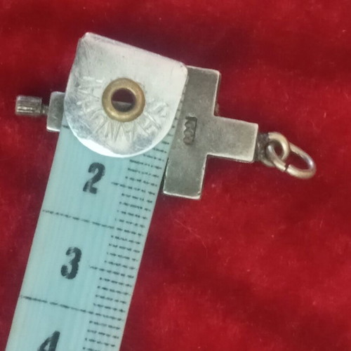Silver 1000 purity blessing cross vintage