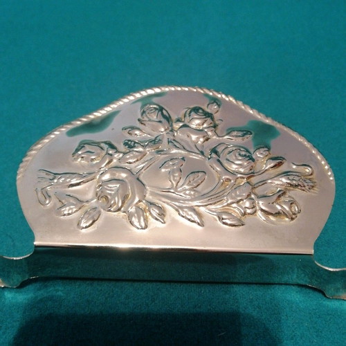 silver-plated napkin holder