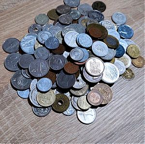 187 νομίσματα διαφόρων χωρών