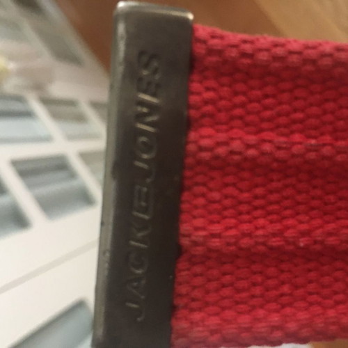 Jack & Jones belt red used, size 55