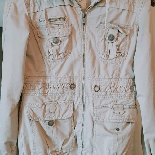 Safari jacket used, beige, size S