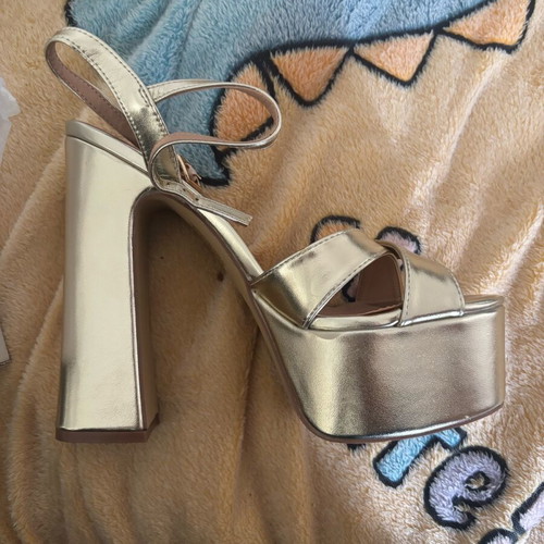 Tulipano high heels new, size 39, gold