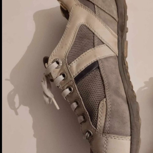 Geox men's sneakers size 42 used, grey-beige