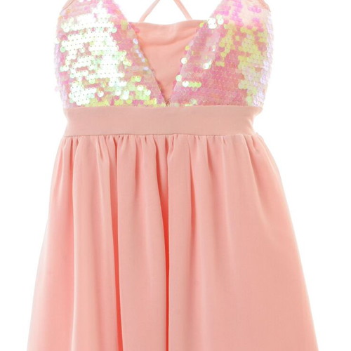 Babylon pink dress with sequins, size 14, new
