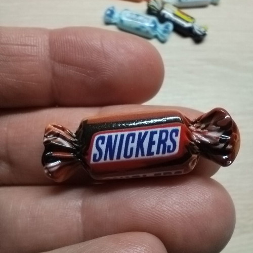 Miniature candies new, set of 20, epoxy resin