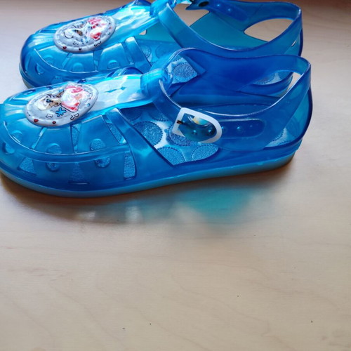 Silicone sandals like new, size 34/35, blue