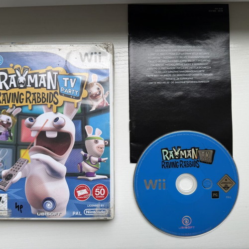 Rayman Raving Rabbids TV Party Nintendo Wii game used