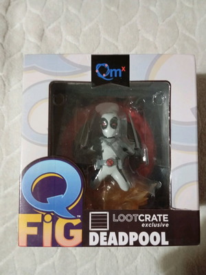 Q Fig Deadpool (White) (Lootcrate exclusive) like new
