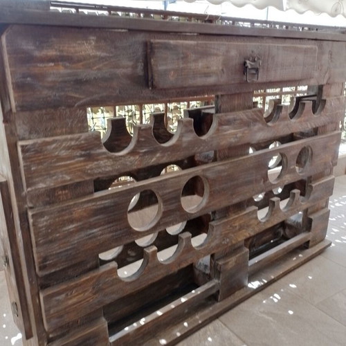 Wooden Wine Rack solid pine handmade, new, vintage style