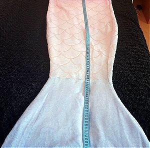 Φορετός υπνόσακος - κουβερτούλα γοργόνα για κορίτσι