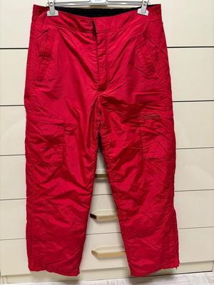 Ski pants used, red, size L