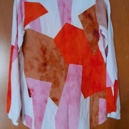 Key Largo long-sleeve blouse with Mao collar and neckline new