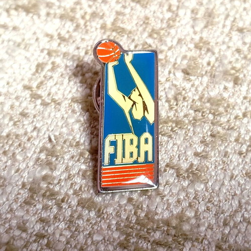FIBA 1990 Official Pin Badge 3rd Edition New, enamel