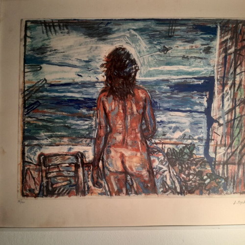 Psychopaidis silk screen printing like new, signed and numbered