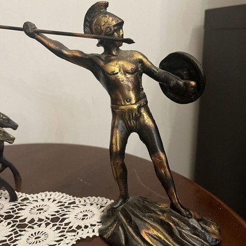 Bronze decorative pieces inspired by ancient Greek mythology like new
